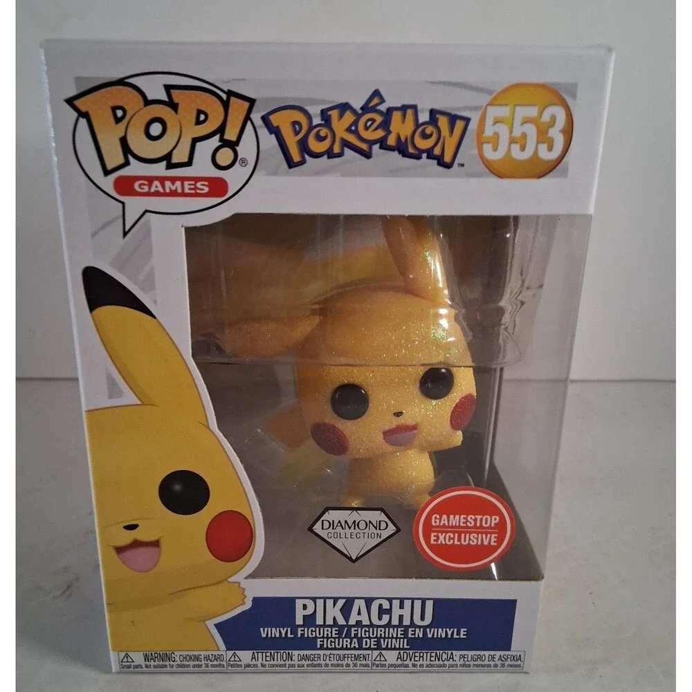 Funko Pop! Games Pokémon Pikachu Diamond Collection GameStop Exclusive Figure